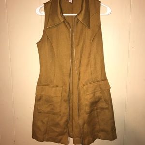 Forever 21 Sleeveless Duster Cardigan